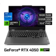 LENOVO - Laptop LOQ 15IRX9 Intel Core i7 13650HX, 16GB, SSD 512GB, RTX 4050 6GB, 15.6" FHD, FreeDos