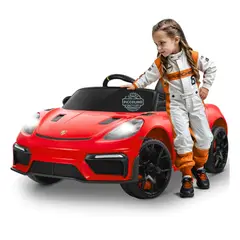 GENERICO - Auto Carro a Bateria Porshe Spyder Con Licencia Original Para Niños