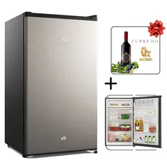 ELECTROLUX - Frigobar 90L Premium Gris ERD090G2HWG + Zumo integral de uva Borgoña Zupremo 750 ml