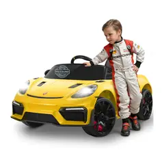 GENERICO - Auto Carro a Bateria Porshe Spyder Con Licencia Original Para Niños