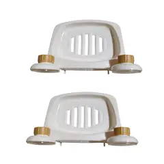 GENERICO - 2 Jaboneras con ventosas antideslizante