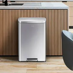 EKO - Papelera con pedal de Acero Inoxidable 50L 425x646 cm