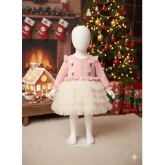 GENERICO - VESTIDO PARA NIÑA CASUAL DE DISEÑO DE PALETITA
