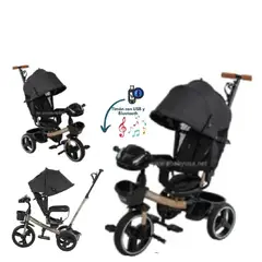 EBABY - Triciclo Guiador USB Bluetooth EB362A -Negro