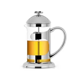 GENERICO - Cafetera prensa francesa plateada 800 ml