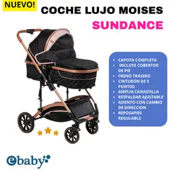 EBABY - COCHE MOISES LUJO SUNDANCE COD157 - ROSADO