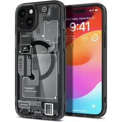 SPIGEN - Case iPhone 15 Plus Ultra Hybrid Zero One Premium MagSafe Negro