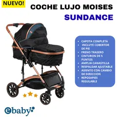 EBABY - COCHE CUNA MOISES LUJO SUNDANCE COD157 -AZUL