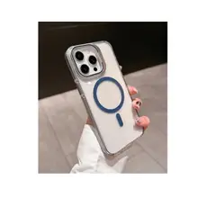 SPACE - Case magsafe con parante iphone 16pro max azul