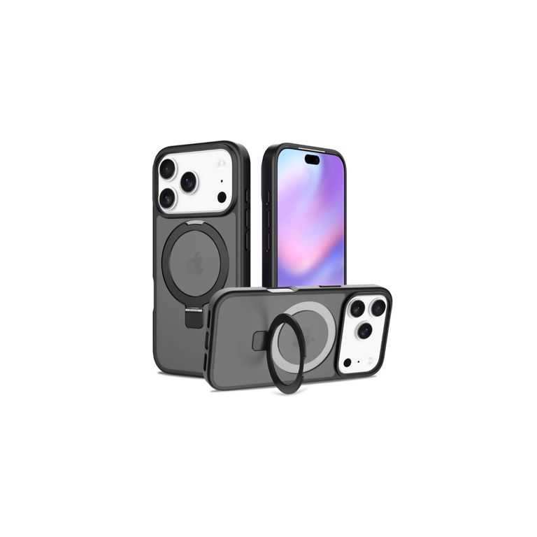 Case magsafe con parante iphone 17pro max negro