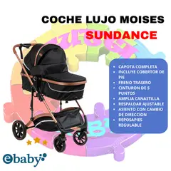 EBABY - COCHE MOISES LUJO SUNDANCE COD.157 - NEGRO