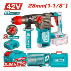 GENERICO - Rotomartillo SDS+ 42v 28MM 45J 0-4400BPM Brushless 2X25AH + Accesorio - TRHLI422882