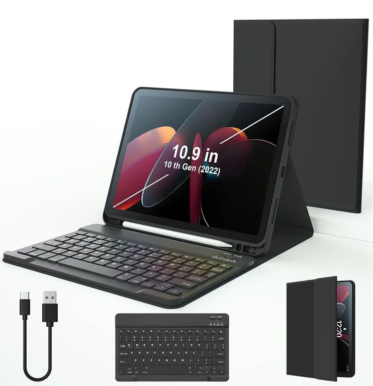 Funda Case Teclado Para iPad A16 11 2025 Y iPad 10 De 10,9