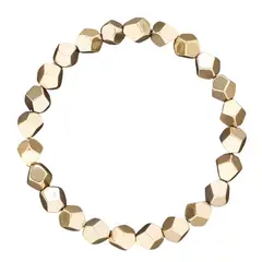 GENERICO - Pulsera de Pirita Bruta Hecha a Mano Joyería Bohemia para Riqueza y Fortaleza Espiritual