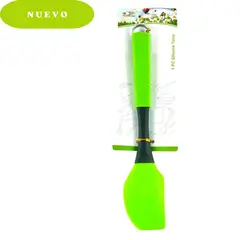 ICHIMATSU - Espatula Oblicuo De Silicona Mango Verde De Abs