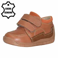 BRUNO KIDS - ZAPATO PIBE PARA NIÑO DE CUERO NATURAL PRIMEROS PASOS
