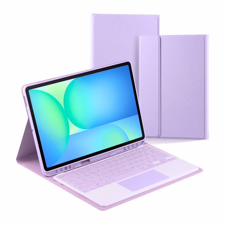 Funda Con Teclado Bluetooth Touchpad para Samsung S10 LITE /S10 / S10 FE 10.9 " - LILA