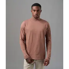 MBO - Polo Hombre Manga Larga Jersey Cafarena Café