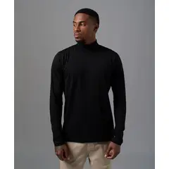 MBO - Polo Hombre Manga Larga Jersey Cafarena Negro