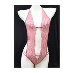 MORITA BAG STORE - BODY SEXY CON ENCAJE Y DETALLES DE DIAMANTE COLOR ROSA