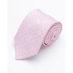 ANDREW'S TIES - CORBATA ROSADA CON CUADROS PEQUEÑOS EN TONOS ROSADOS