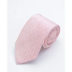 ANDREW'S TIES - CORBATA ROSADA DISEÑO DE CUADROS CON CIRCULOS BLANCOS