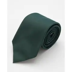 ANDREW'S TIES - CORBATA VERDE OSCURO SOLIDO LABRADO