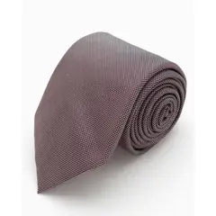 ANDREW'S TIES - CORBATA VINO CON MICROPUNTOS GRISES