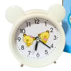 GENERICO - Reloj Despertador Analógico de Mesa Infantil Diseño Osito con Orejas