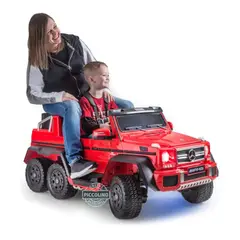 GENERICO - CAMIONETA CARRO A BATERÍA MERCEDES BENZ 6X6 PARA NIÑOS CON LICENCIA ORIGINAL