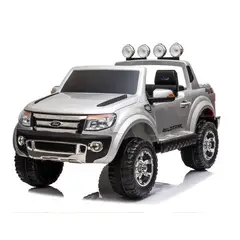 GENERICO - Carro a Batería Ford Ranger Gris Para Niños 4x4 Licenciado