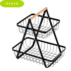 ICHIMATSU - Frutero 2 Niveles M/Madera (30x19.5x33 Cm)