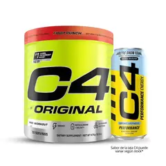CELLUCOR - C4 Original 50 Serv Pre entreno - Fruit Punch + 1 Und Lata C4