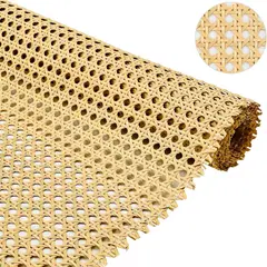 GENERICO - Esterilla - Ratán Rollo Sintético Tejido Octagonal para Muebles 50 cm ancho x 4m