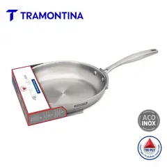 TRAMONTINA - Sartén 26 cm Acero Inoxidable Grano 2.2 L 62155260