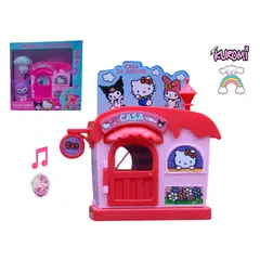 HELLO KITTY - CASA JUEGOS KUROMI Y CINNAMOROLL CON LUCES Y SONIDO SET INFANTIL COLECCIONABLE KAWAII
