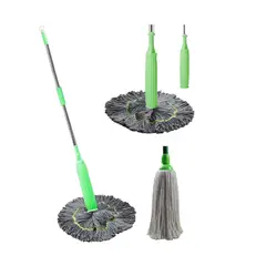 GENERICO - Trapeador y escurridor a la vez - giratorio trapeador magico