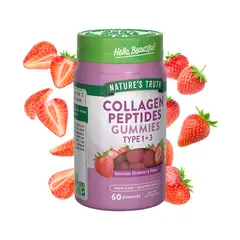 NATURE'S TRUTH - Gomitas Péptidos Colageno Tipo 1 y 3 / 120mg - 60 Gomitas
