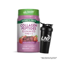 Nature'S Truth - Gomitas Péptidos Colageno Tipo 1 y 3 / 120mg - 60 Gomitas + Shaker