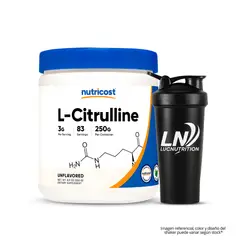 NUTRICOST - Citrulina / L-Citrulline 250 g - 83 servicios + Shaker