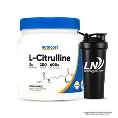 NUTRICOST - Citrulina / L-Citrulline 600 g - 200 servicios + Shaker