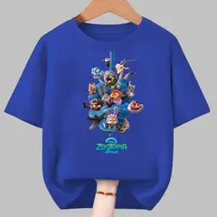 GENERICO - Polo Zootop Juddy Hoops y Nick Wilde Algodon - Tallas 4 al XL