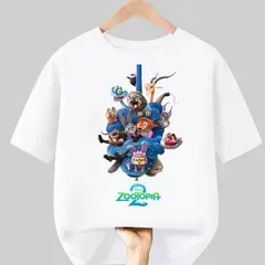 GENERICO - Polo Zootop Juddy Hoops y Nick Wilde Algodon - Tallas 4 al XL