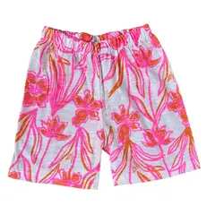 RED CARROT - Short niña jersey blanco rosa anaranjado