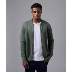 MBO - Chompa Hombre Pet Abierta Cuello Neru Con Cierre Verde