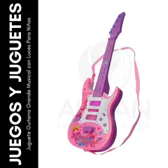 GENERICO - Juguete Guitarra Grande Musical con Luces Para Niñas