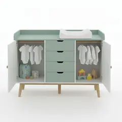 DIBA MUEBLES - Cómoda Cambiador Infantil Dany Agave