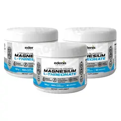 EDENIS HEALTH - PACK 3 L-TREONATO DE MAGNESIO 150G EN POLVO