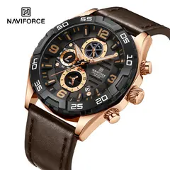 NAVIFORCE - Reloj NF8043 Analogo Correa Cuero para Caballero RG