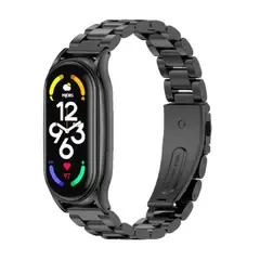 GENERICO - Correa Eslabón para Xiaomi Band 7 - NEGRO